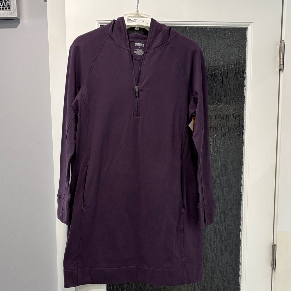 Duluth Trading Co Purple Quarter-Zip Top